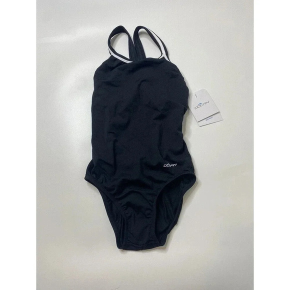 Dolfin Women's Size 30 Basic Black Performance Back One Piece - Picture 1 of 6